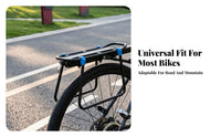 Black Metal Adjustable Arms Fast-Release Bike Rack Rear Bike Rack