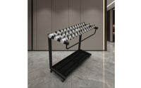 Lockable Umbrella Stand Sturdy Umbrella Holder with Base Tray Rust-Resistant Organizer for Businesses, Office Entrance
