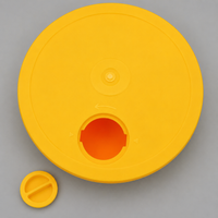 Soccer Training Base, Practice Base, 19.5cm, Yellow, Lightweight, Easy to Carry