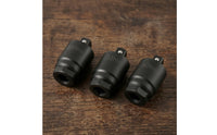 3 Pieces Torque Adapter for 3/8" Drive Ratchet or Breaker Bar Black Steel Twist-Limiting Adapter High-Strength for Garage