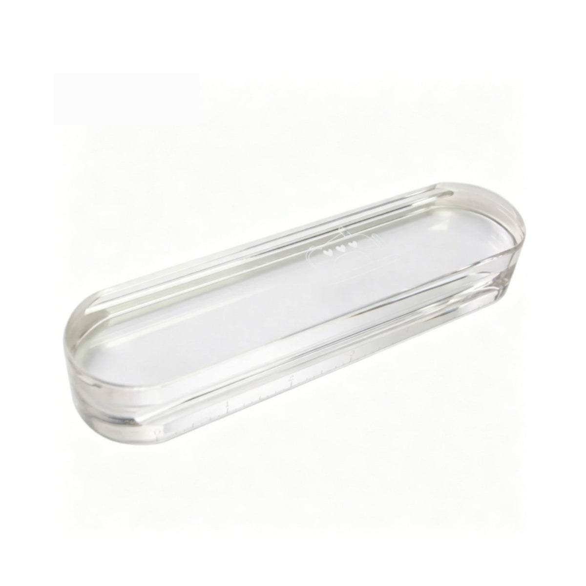 Acrylic Tailor Clapper Smooth Surface Seamstress's Clapper With Scale Seam Pressing Tool for Sewers
