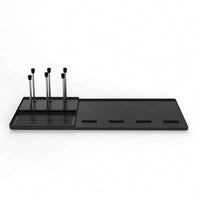 Silicone Mini Fridge Mat Easy to Clean Mini Fridge Drip Tray Silicone Mat with Raised Edges for Office, Coffee Station