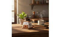 Manual Hand Crank Coffee Grinder Portable Hand Crank Bean Grinder Vintage Design Coffee Mill Sturdy Construction for Camping