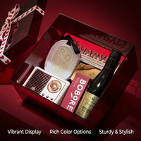 Clear Acrylic Storage Box with Lid, Stackable Decorative with for Shelves, Chocolates Gift Valentines, Small Display for Jewelry and Candy