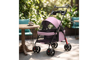 Collapsible Foldable Pet Stroller Breathable Pet Stroller with Canopy Lightweight Carrier Portable for Cats, Young Dogs, Veterinarian Visits, Shopping