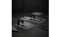 2 Pieces Desktop Speaker Stand Angled Speaker Riser Stands with Anti-Slip Feet Sturdy