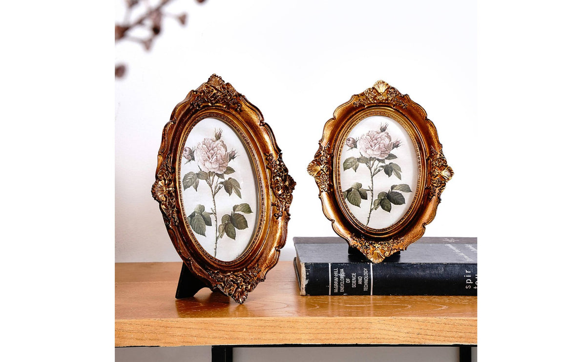 Vintage Bronze Frame Baroque Design Home Decor Antique Finish for Office, Gift