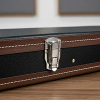 Moisture-Proof Wooden Bass Guitar Case Lock and Key Electric Bass Hard Case Chrome Hardware