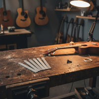 Ukulele String Slot File Precision Ground Guitar Nut File Set Construction Classical Guitar Nut Shaping Tool for Luthiers, Instrumentalists, Workshop