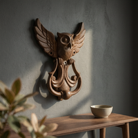 Cast Iron Owl Door Knocker Ornate Owl Door Knocker Long-Lasting