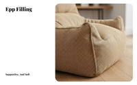 Soft and snug Single-Person Floor Lounger Modern Design Bean Bag No Assembly Required Lounge Chair Ergonomic Support for Young Adults, Students, Teenagers, Living Room, Bedroom, studying corner, Apartment