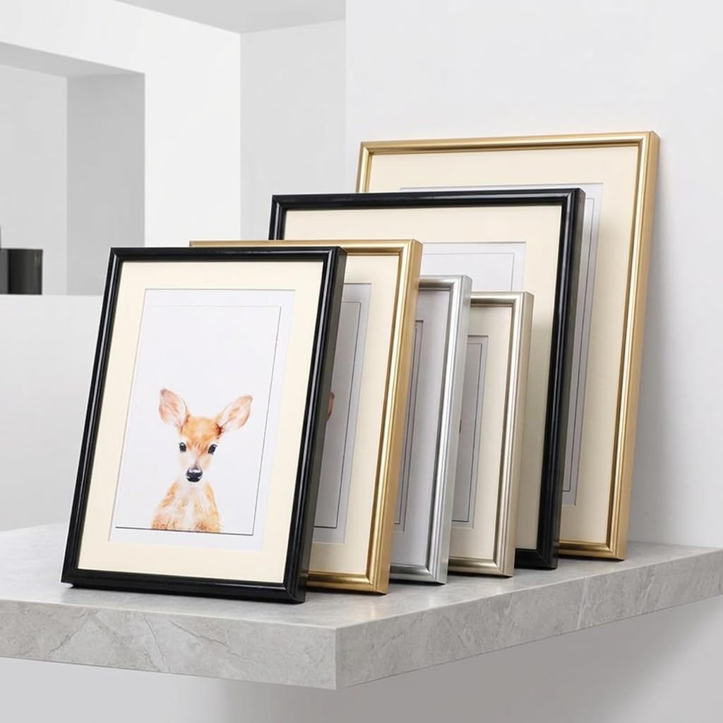 Minimalist Aluminum Alloy Style Photo Frame A3 A4 Business License Picture Frame PVC Plastic Resin Photo Frame Wholesale