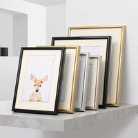 Minimalist Aluminum Alloy Style Photo Frame A3 A4 Business License Picture Frame PVC Plastic Resin Photo Frame Wholesale