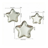 3 Pieces Star Serving Tray Metal Charcuterie Board Easy to Clean for Snacks