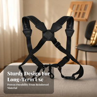 Nylon Padded Saxophone Harness PU Leather Double Shoulder Sax Strap
