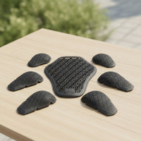 7 Pieces Motorcycle with Back Protector Ventilated Motorcycle with Back Pad Breathable Protectors for Motorcyclists