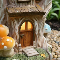 Weather-Resistant Solar Toadstool House Light Waterproof Solar Toadstool House for Patio, Yard, Balcony