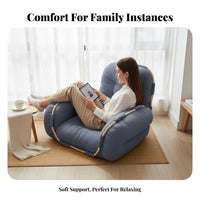 Thick Cushioning Adjustable spinerest Lounger Multi-Functional Adjustable Floor Lounger Ergonomic Design floor cushion Chair Fullfull-full-frame Support for Students, Young Adults, video game enthusiasts, Bay casement, Living Room, Apartment, Home Office