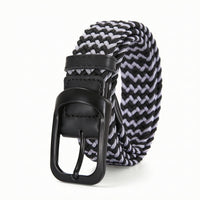 Woven Belt Elastic Braided Belt Casual No-Hole for Men, Daily Wear, Travel