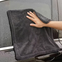 Twisted Loop Drying Towel Car Drying Towel, Magic Wipe Cloth, Double-Sided Cotton Multi-Purpose Design with Bound Edges for Results without lint