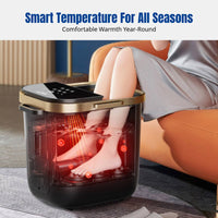 Automatic Foot Spa Bath, Deep Soaking Tub, Air-Purified Electric Massage, Home Use, Adjustable Temperature, Remote Control
