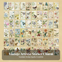 60 Sheets Assorted Designs Vintage Memo Pad Set Rich Patterns Retro Scrapbook Paper Writable for Crafters, Students, Scrapbooking