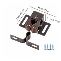 10 Pieces Easy to Install Ball Latch Coiled-Loaded Hardware Part Bronze Finish