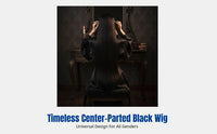 Middle Part Cosplay Wig, Long Straight 100cm, Unisex, Synthetic Fiber, Multi-Color, Anime