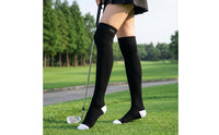 Terry Sole over-the-Knee Golf Socks Wear-Resistant over the Knee Sock Elastic Thigh High Sock Soft for Women