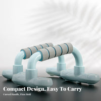 2 Pieces I-Shaped Press-up Grips Easy to Assemble Detachable Press-up Stand Strength Training Equipment Portable Long-Lasting