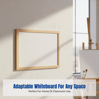 Wooden Frame Blackboard Whiteboard, Hanging Board, Double-Sided Writing Board for Home, Kids Drawing, Teaching