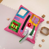 Sensory Cushion with Zipper PP Cotton Filled Tactile Training Pillow Polyester for Toddlers, Therapeutic, Home Learning