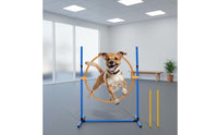 Easy Setup Agility Obstacle Course Set Portable Jump Hurdle Set Sturdy Weave Pole Kit Adjustable for Backyard