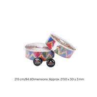 2 Pieces Anti-Slip Woven Handlebar Tape Sweat-Absorbing Braided Bar Tape Breathable Handlebar Wrap with End Plugs Cushioned for Commuters, Road Bikes, Long Rides