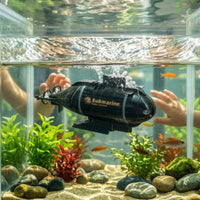 Submarine Toy with LED Light Rechargeable Wireless Control Underwater Model Plastic Shell Suitable for Kids Bath Pool Entertainment