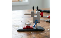 360 Degree Tool Holder Low-Profile Base Rotary Clamp Stand Aluminum Alloy Rotary Tool Clamp for Model Makers