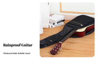 41 Inch Guitar Bag Water-Resistant Acoustic Guitar Gig Bag Musical Instrument Accessory Thickened Padding Large Capacity Pocket