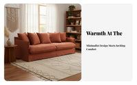 Plush Floor Sofa Japanese & design Couch easy-clean Lounge Chair for Apartment Dwellers, Young Adults, Living Room, study corner, Home Theater