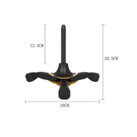 Folding Flute Stand Black Folding Clarinet Stand Tripod Support Sturdy Music Gear Anti-Slip Feet