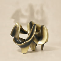 Tabletop Sculpture Lustrous Hollow Sculpture Minimalist for Bookshelf