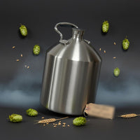 5 L Storage  Barrel Sealed Lid Stainless Steel Beer Growler Metal Jug for Home