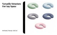 Breathable Memory Foam Prone Pillow Skin-Friendly Crescent Face Pillow Supportive Support Cushion Seamless for Bed