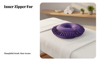Removable and Washable Cover U-Shaped Face Pillow Skin-Friendly Beauty Bed Face Cradle Ergonomic Support for Beauticians, Estheticians, Home