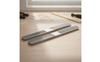Coarse and Fine Four4-in-1 Rasp Clog-Resistant 4-in-1 Wood Rasp Smooth Flat File with Curved Face Double-Sided for Woodworkers, DIYers, Makers, Woodworking, Workshop