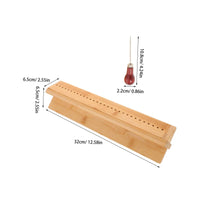Bookbinding Awl and Cradle Set Multi-Material Bookbinding Punching Cradle Craft Supply for Beginners, Home Studio, Workshop
