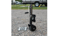 Side-Wind Trailer Jack with Wheel Swivel Trailer Jack Coated Hardware Bolt-on for Boat Owners