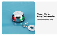 2 Pieces LED Boat Navigation LED Fixture Navigation Lights Waterproof Red Green Side Light for Fishermen, Sailing, Boating, Fishing
