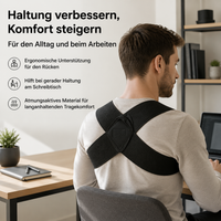 Back Support Belt XXL, Posture Corrector Back for Women Men, Adjustable Back Trainer, Elastic Breathable for 85-95kg