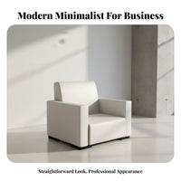 Sectional Combination snow Single-Seat Couch Modern aesthetic Reception Sofa Minimalist Design Commercial Furniture Comfortable Padding for Interior Designers, Event Planners, Office Managers, Conference Room, showcase Hall