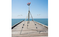 Telescopic Fishing Rod Holder Portable Tripod Rod Holder Rustproof Folding Fishing Tripod for Anglers